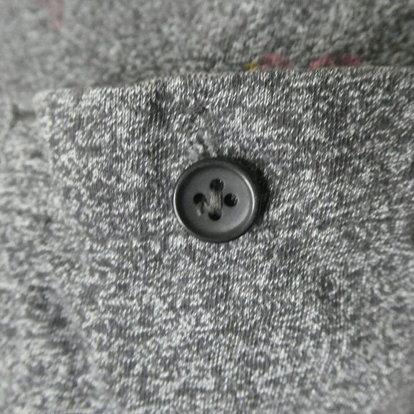 Creative Destruction Flamingo Print Pocket T Shirt Tee Grey Pink Short Sleeve - Picture 7 of 10